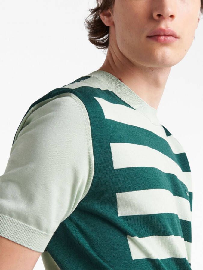 Prada T-shirt met ronde hals Groen