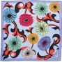 Prada Sjaal met bloemenprint Blauw - Thumbnail 3