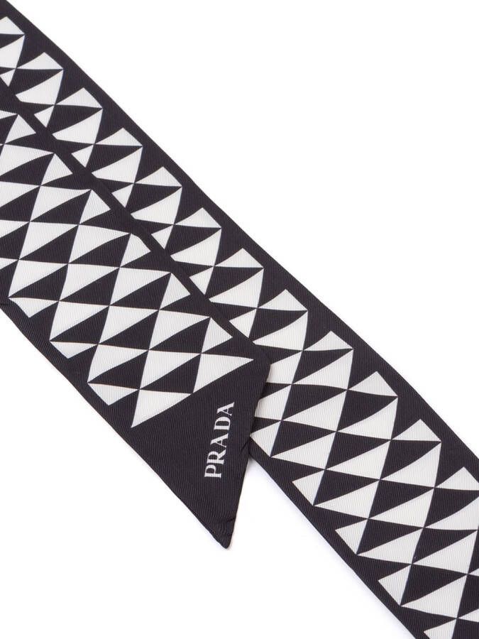 Prada Twill sjaal Zwart