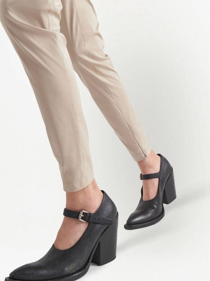 Prada High waist popeline broek Beige