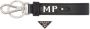 Prada Leren sleutelhanger met logo Zwart - Thumbnail 3