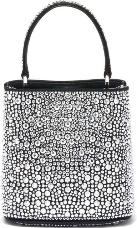 Prada Panier shopper verfraaid met kristallen Zwart