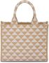 Prada Symbole shopper met jacquard Beige - Thumbnail 2