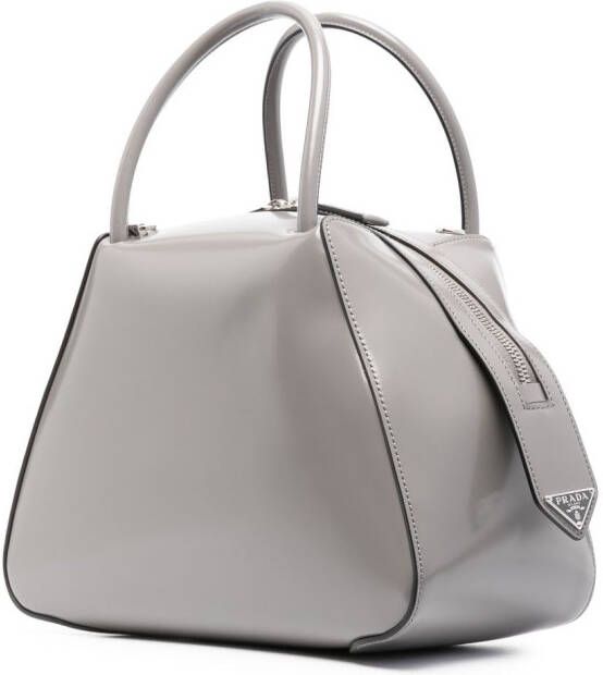 Prada Supernova leren shopper Grijs