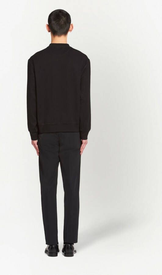Prada Sweater met zak Zwart