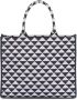 Prada Symbole shopper met borduurwerk Blauw - Thumbnail 4