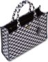 Prada Symbole shopper met borduurwerk Blauw - Thumbnail 5