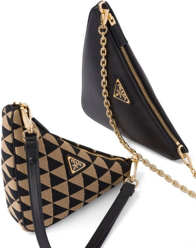 Prada Symbole kleine tas Beige