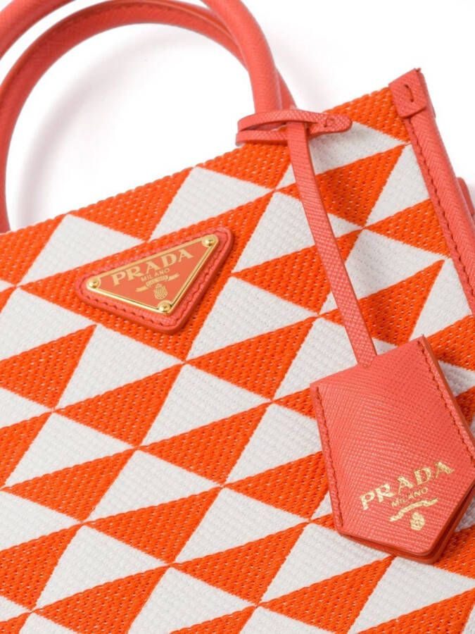 Prada Symbole kleine tas Oranje