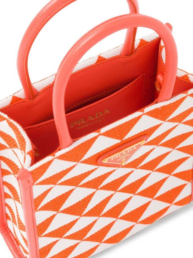 Prada Symbole kleine tas Oranje