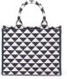 Prada Symbole shopper met jacquard Blauw - Thumbnail 2