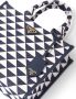 Prada Symbole shopper met jacquard Blauw - Thumbnail 3