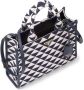 Prada Symbole shopper met jacquard Blauw - Thumbnail 5
