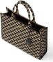 Prada Symbole shopper met driehoekig patroon Zwart - Thumbnail 5