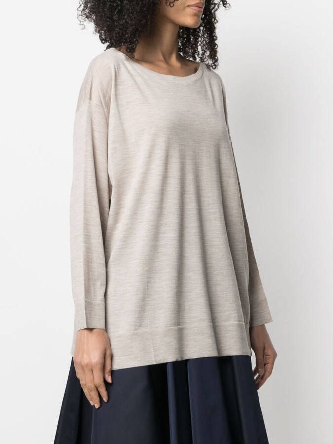 Prada T-shirt met gemêleerd-effect Beige