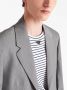 Prada Gestreept T-shirt met logo Blauw - Thumbnail 5
