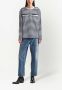 Prada Gestreept T-shirt met logoprint Blauw - Thumbnail 2