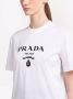Prada T-shirt met geborduurd logo Wit - Thumbnail 5