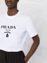 Prada T-shirt met logoprint Wit - Thumbnail 5