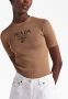 Prada T-shirt met ronde hals Bruin - Thumbnail 4