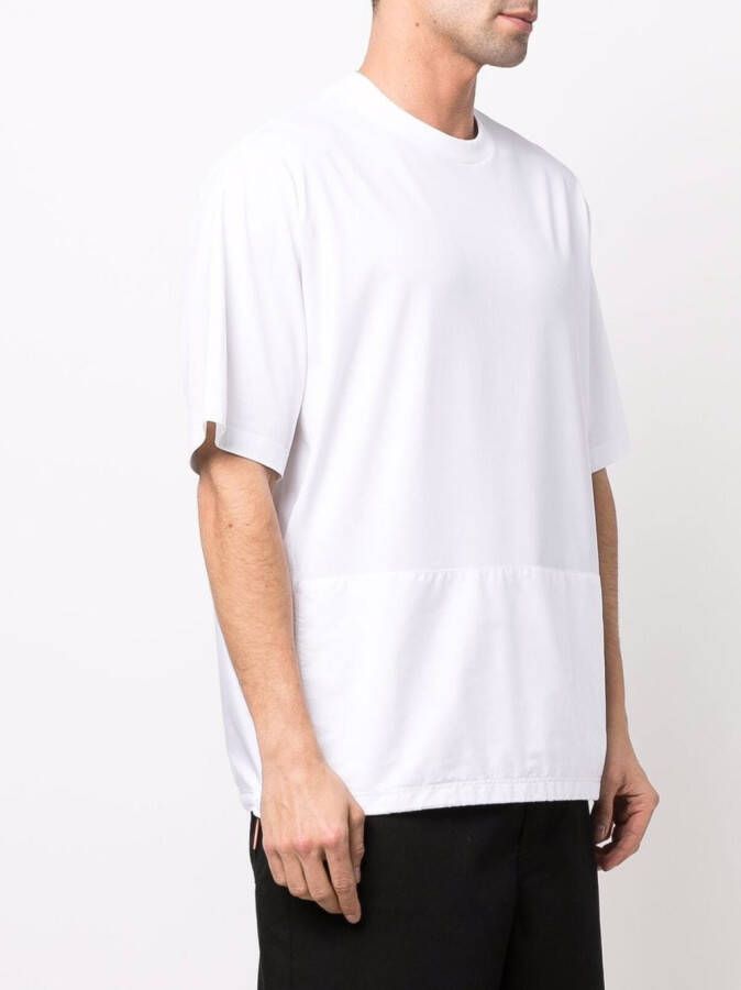 Prada T-shirt met vlakken Wit
