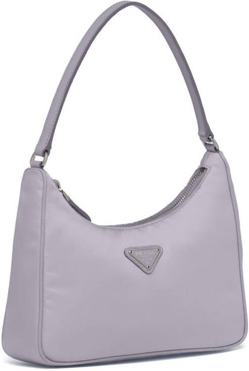 Prada Tas met logoplakkaat Roze