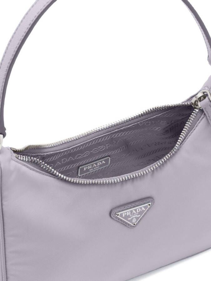 Prada Tas met logoplakkaat Roze