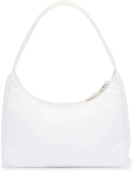 Prada Tas met logoplakkaat Wit