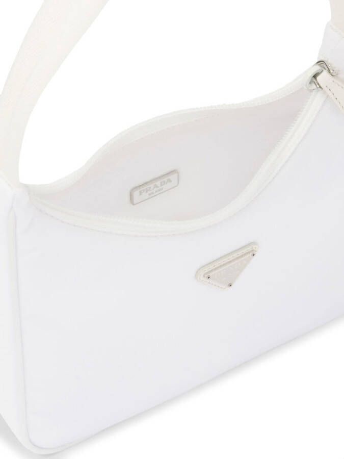 Prada Tas met logoplakkaat Wit