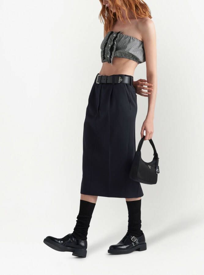 Prada Tas met logoplakkaat Zwart