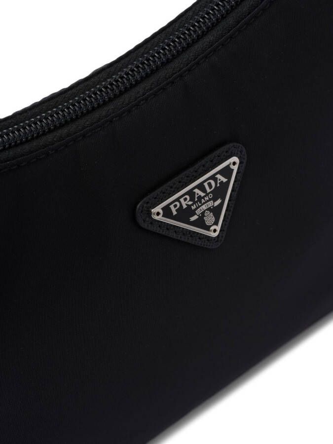 Prada Tas met logoplakkaat Zwart