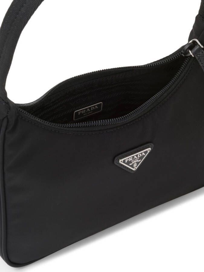 Prada Tas met logoplakkaat Zwart