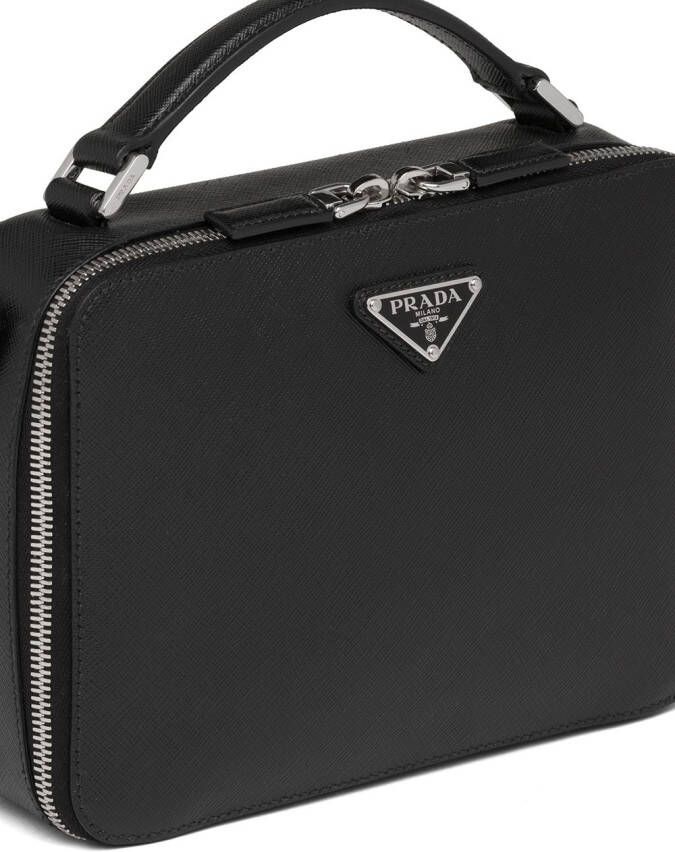 Prada Tas van Saffiano leer Zwart