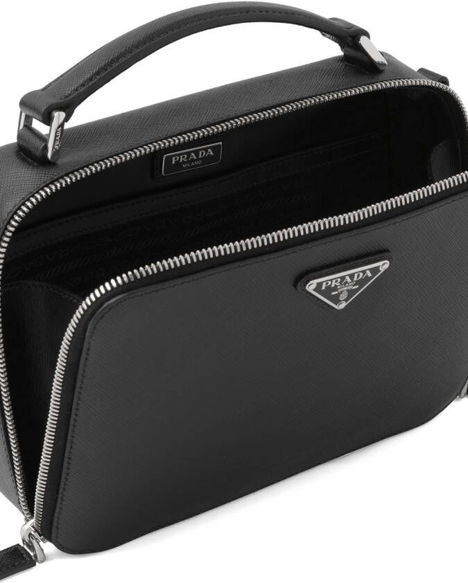 Prada Tas van Saffiano leer Zwart