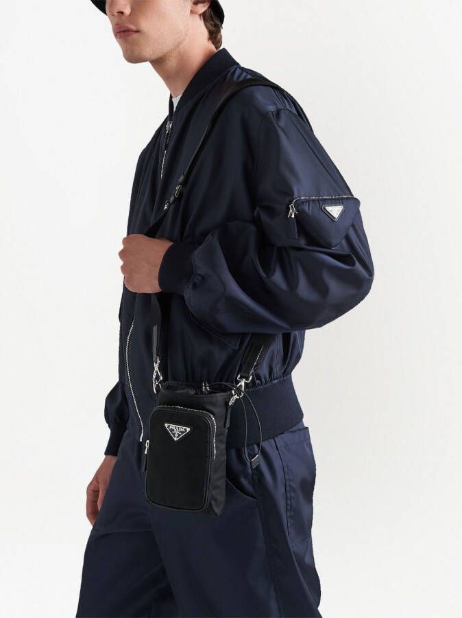 Prada Re-Nylon telefoonhoesje Zwart