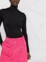 Prada Top met logo en col Zwart - Thumbnail 3