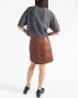 Prada Cropped wollen trui met logo intarsia Grijs - Thumbnail 3