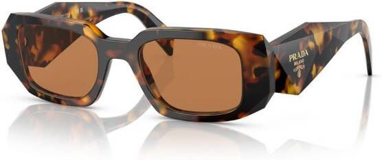 Prada Eyewear Zonnebril met vierkant montuur Groen