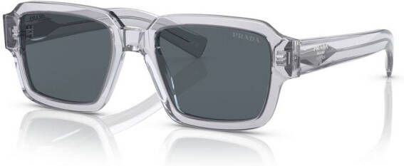 Prada Eyewear Zonnebril met doorzichtig montuur Grijs