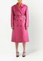 Prada Trenchcoat met dubbele rij knopen Roze - Thumbnail 2