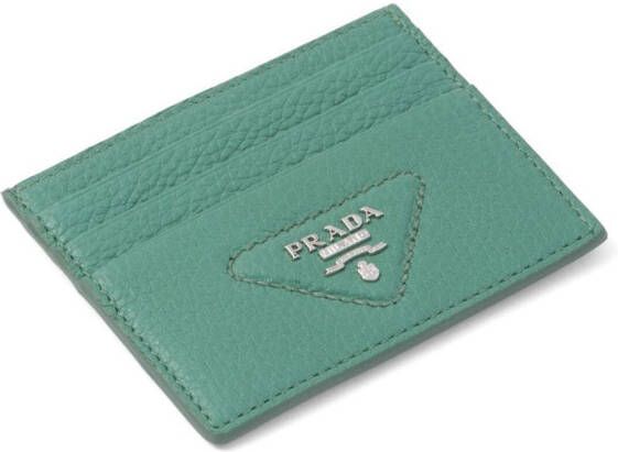 Prada Pasjeshouder met logo Groen