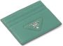 Prada Pasjeshouder met logo Groen - Thumbnail 3