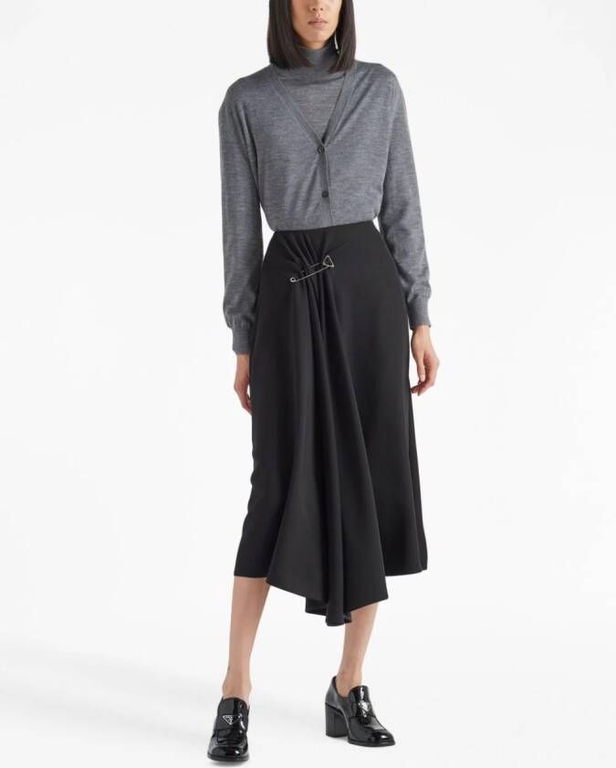 Prada Vest van wol-kasjmiermix Grijs