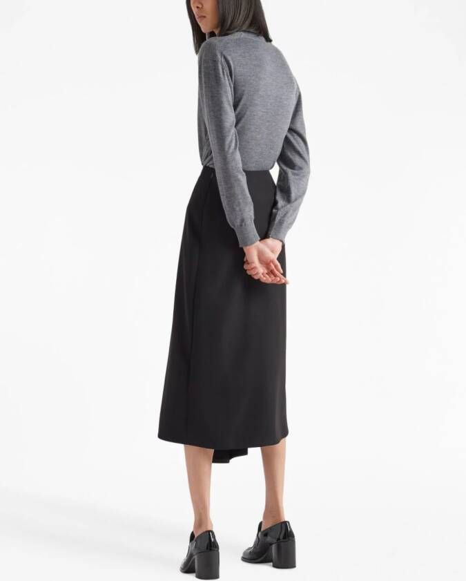 Prada Vest van wol-kasjmiermix Grijs