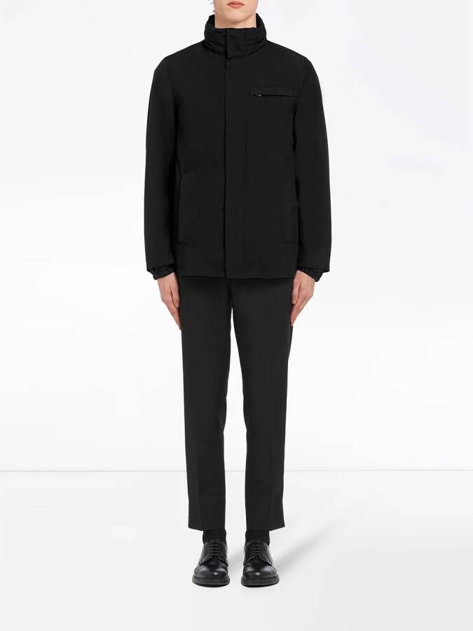 Prada Windjack met rits Zwart