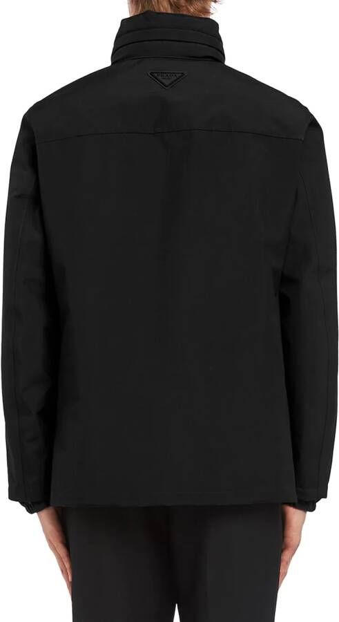Prada Windjack met rits Zwart