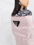 Prada Taffeta cape met enkele rij knopen Roze - Thumbnail 5