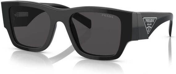 Prada Eyewear Zonnebril met logo Zwart