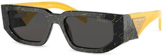 Prada Eyewear Zonnebril met logo Zwart