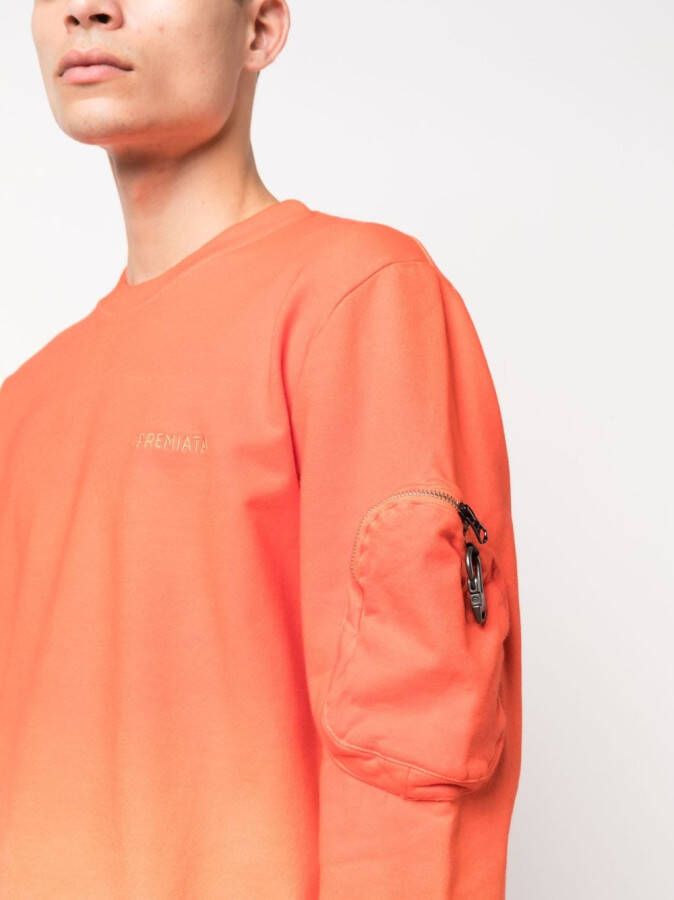Premiata Sweater met logoprint Oranje